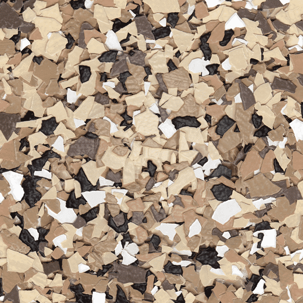 SADDLE TAN Flexmar Vinyl Chips Blend Sample Saddle Tan